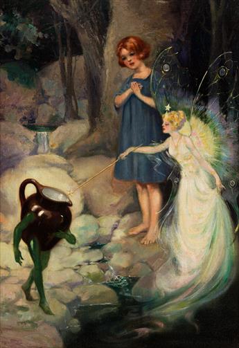 EDWIN JOHN PRITTIE (1879-1963) She then touched the pitcher with her wand. [CHILDRENS]